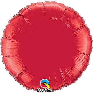Plain Round Red/ Orange 18" Balloon