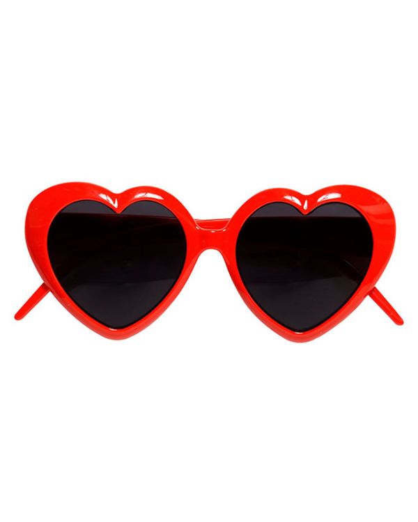 Red Rimmed Heart Glasses