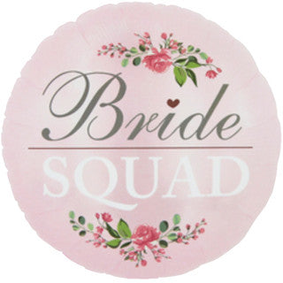 Bride Squad Floral 18" Foil Balloon