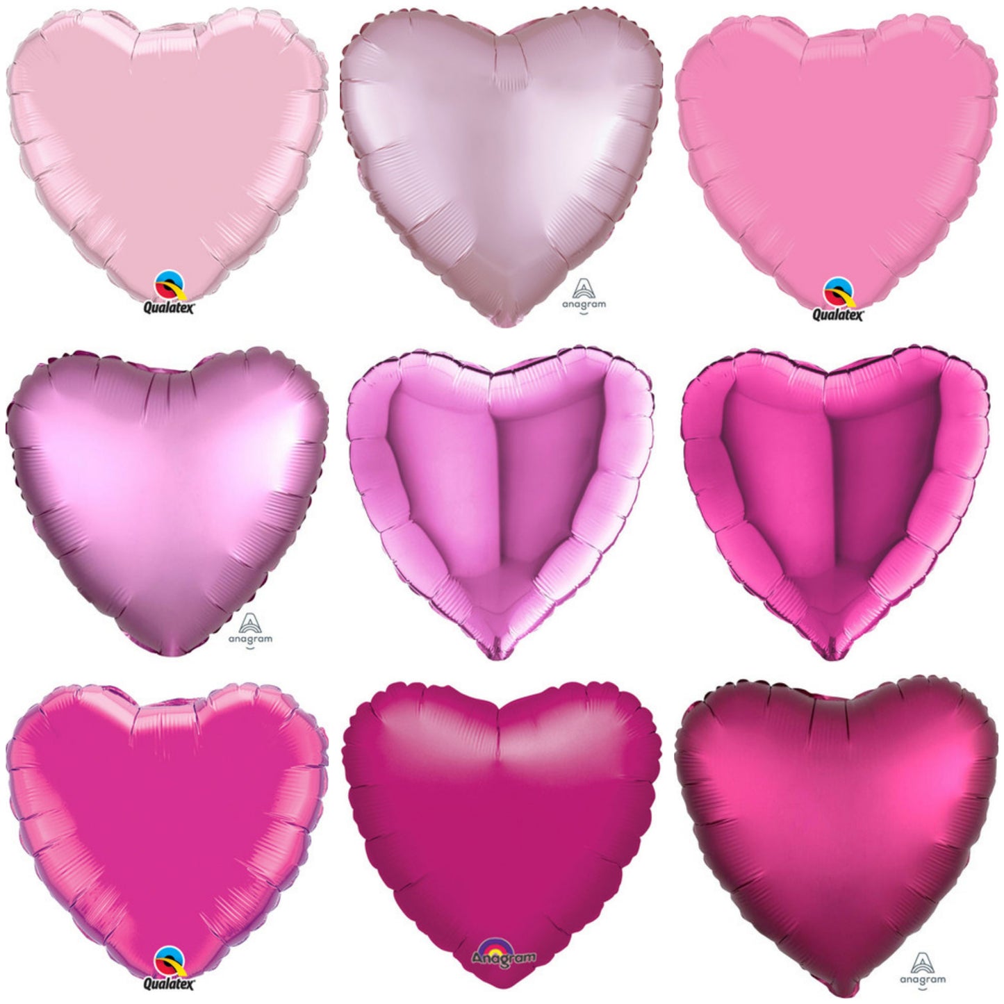 Plain Heart Pink 18" Balloon