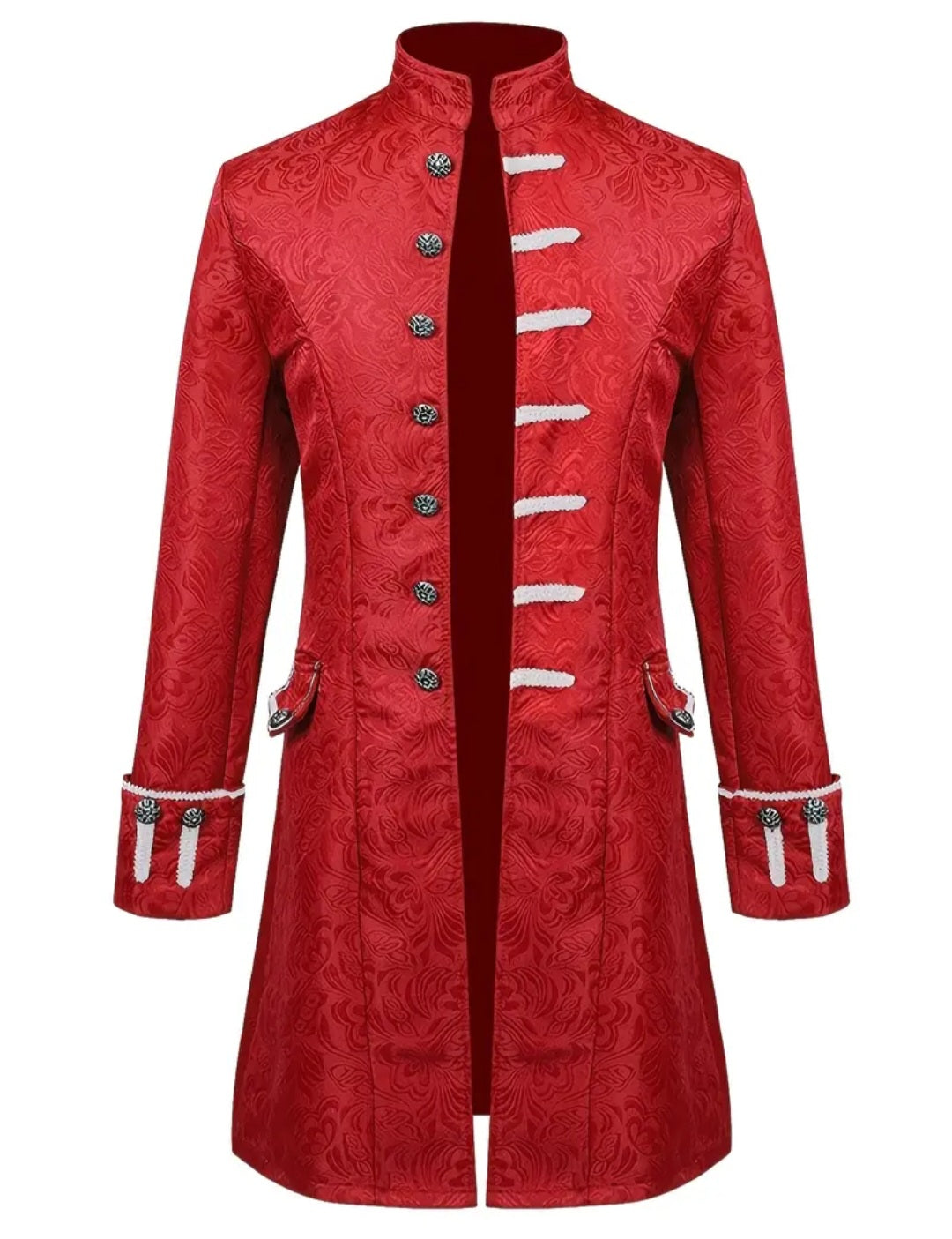 🌟New🌟 Deluxe Gothic/ Steampunk/ Pirate Jacket Red Costume