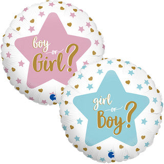 Gender Reveal 18" Foil Balloon