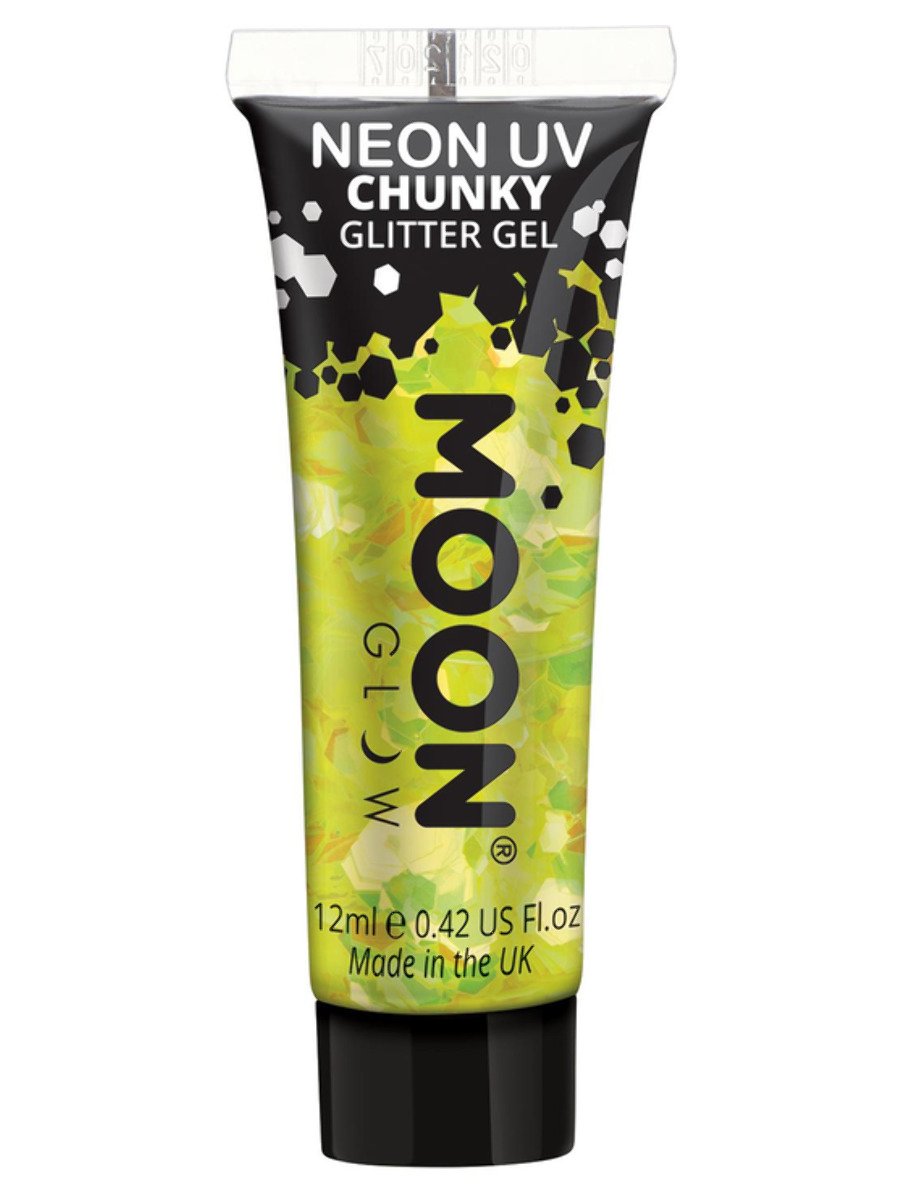 Moon Creations Face and Body Glitter Chunky Neon UV Gel