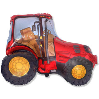 Red Tractor Supershape Foil Balloon