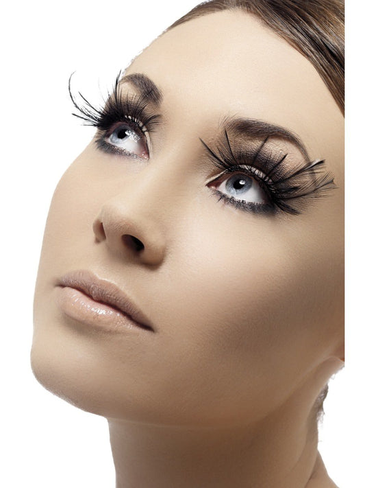 Black Feather Plumes Eyelashes