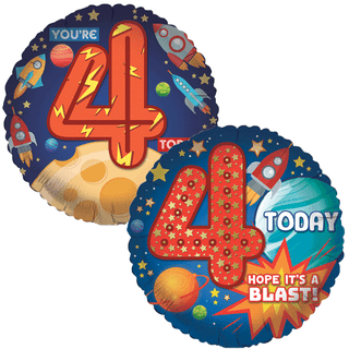 Age 4 Characters 18" Foil Balloon