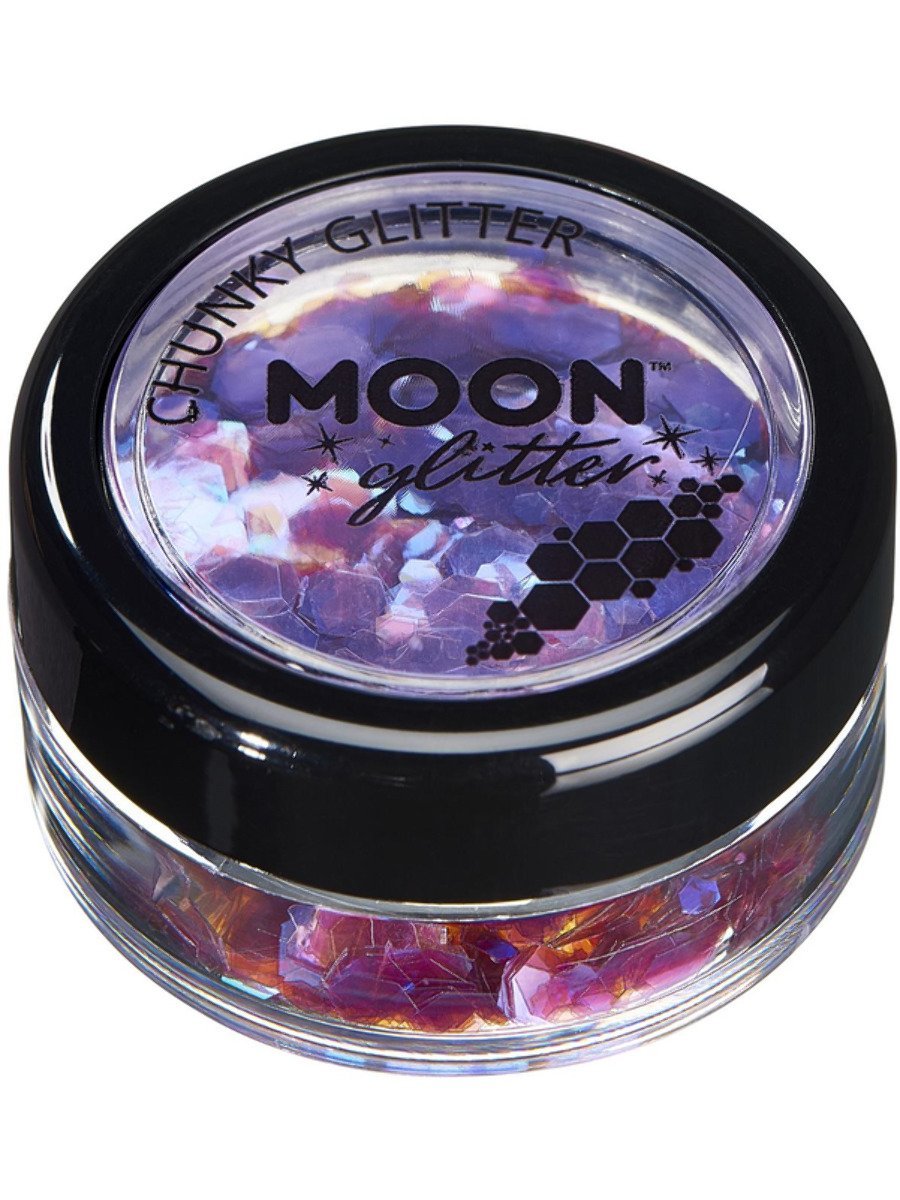 Moon Creations Face and Body Glitter Iridescent Chunky Pot