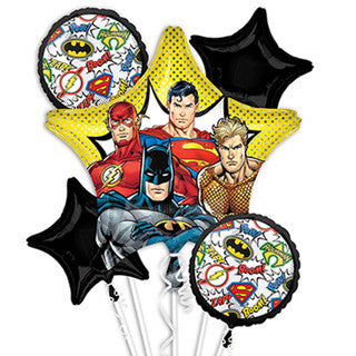 Justice League Foil Balloon Bouquet