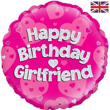 Happy Birthday Girlfriend 18" Foil Balloon