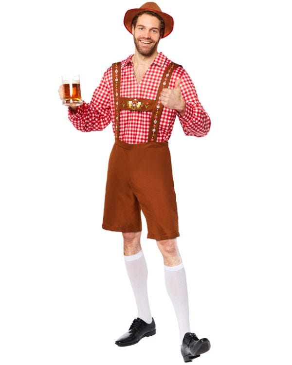 Bavarian Man / Hansel Deluxe Red Costume