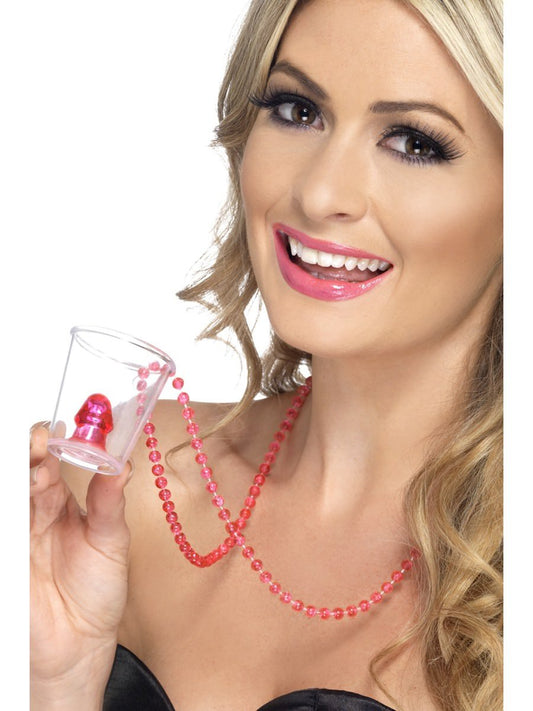 Willy Shot Glass on Bead Necklace