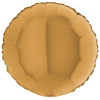 Plain Round Yellow/ Gold 18" Balloon