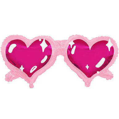 Heart Sunglasses Supershape Foil Balloon
