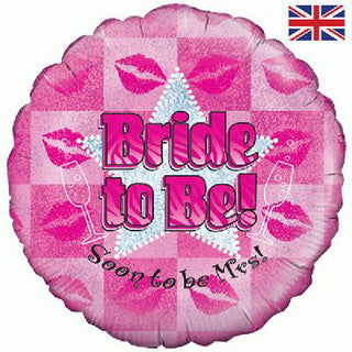 Bride to be Kisses 18" Foil Balloon