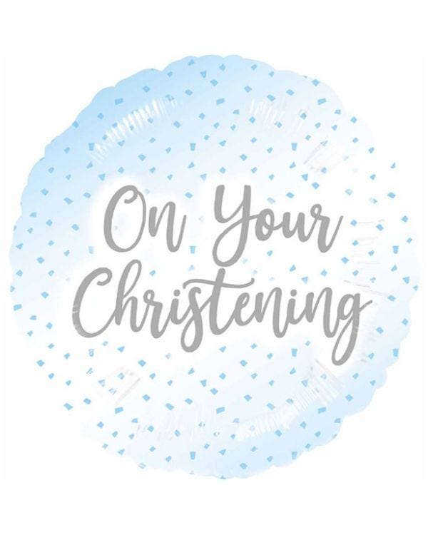 Christening 18" Foil Balloon