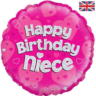Happy Birthday Niece 18" Foil Balloon