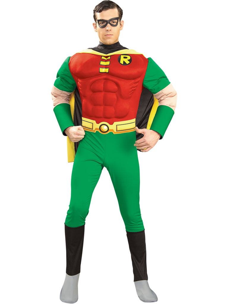 Official Robin Superhero Deluxe Muscle Chest Costume