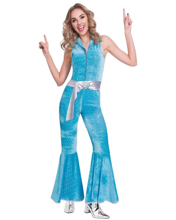Disco Diva Blue Costume