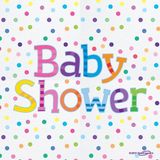 Baby Shower Coloured Napkins 16pkt