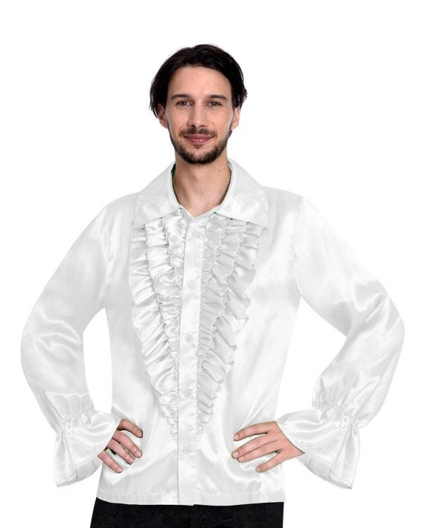 Satin Ruffled Shirt Costume
