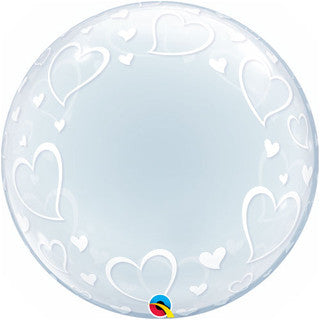 Hearts Deco Bubble Foil Balloon