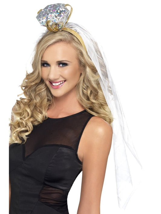 Hen Night Ring Headband with Veil