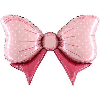 Pink Bow Supershape Foil Balloon