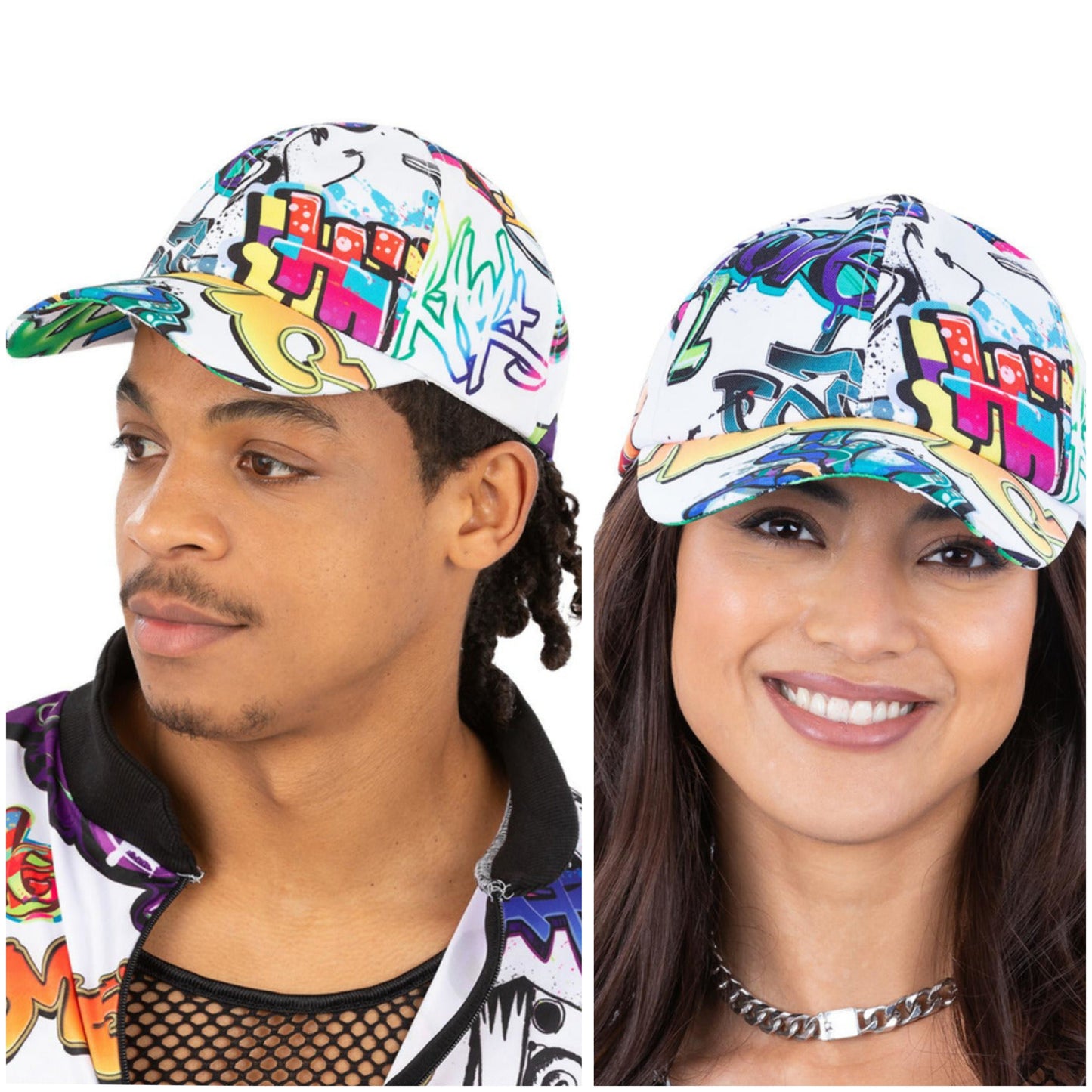 90's Graffiti Peaked Cap