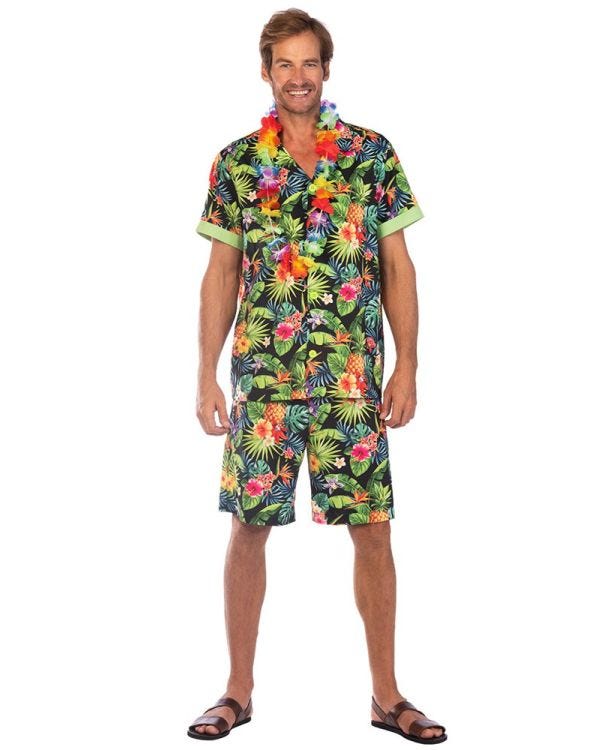 Hawaiian Man Leaf Costume