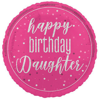 Birthday Daughter Dots 18" Foil Balloon