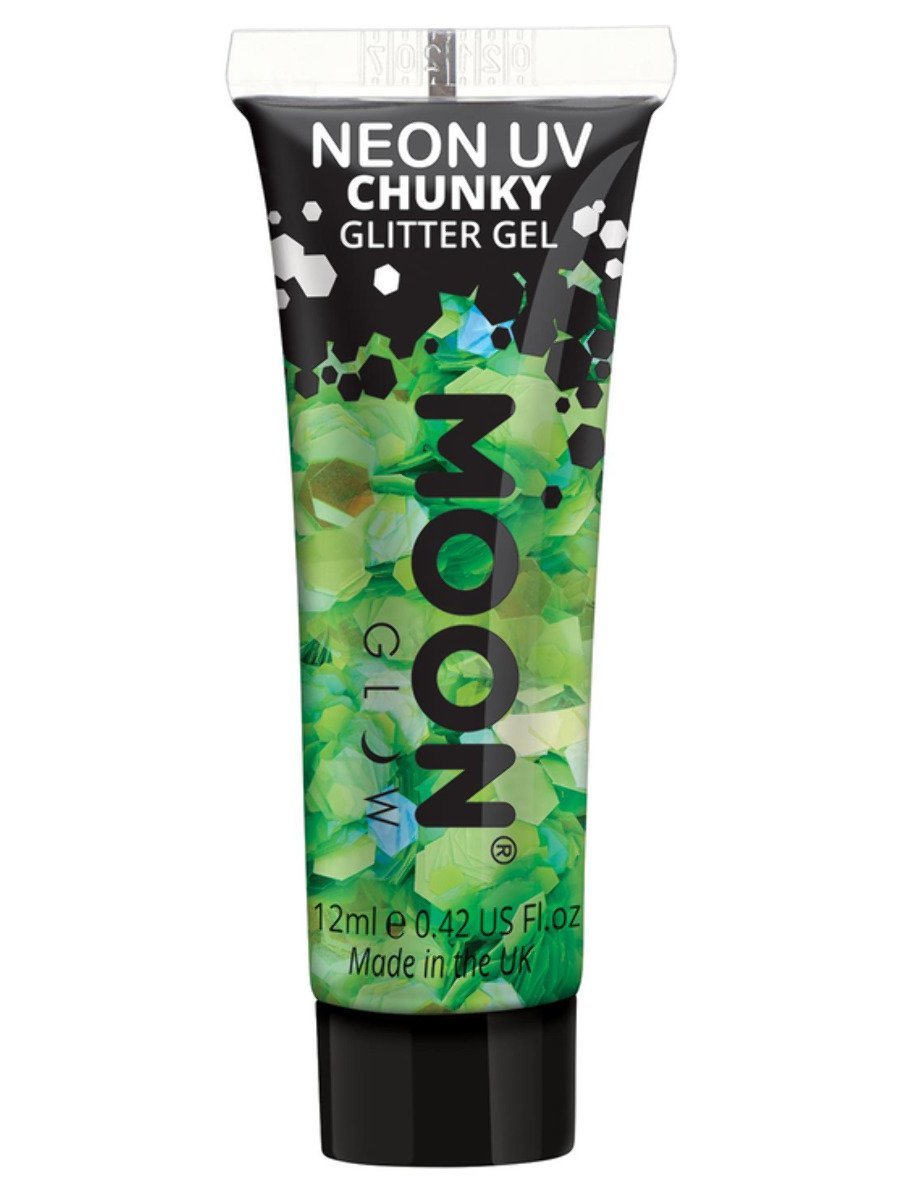 Moon Creations Face and Body Glitter Chunky Neon UV Gel
