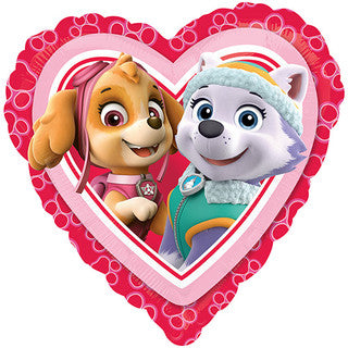 Paw Patrol Heart 18" Foil Balloon