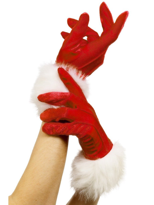 Santa Gloves with Fur