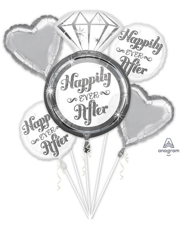 Happily Ever After Foil Balloon Bouquet