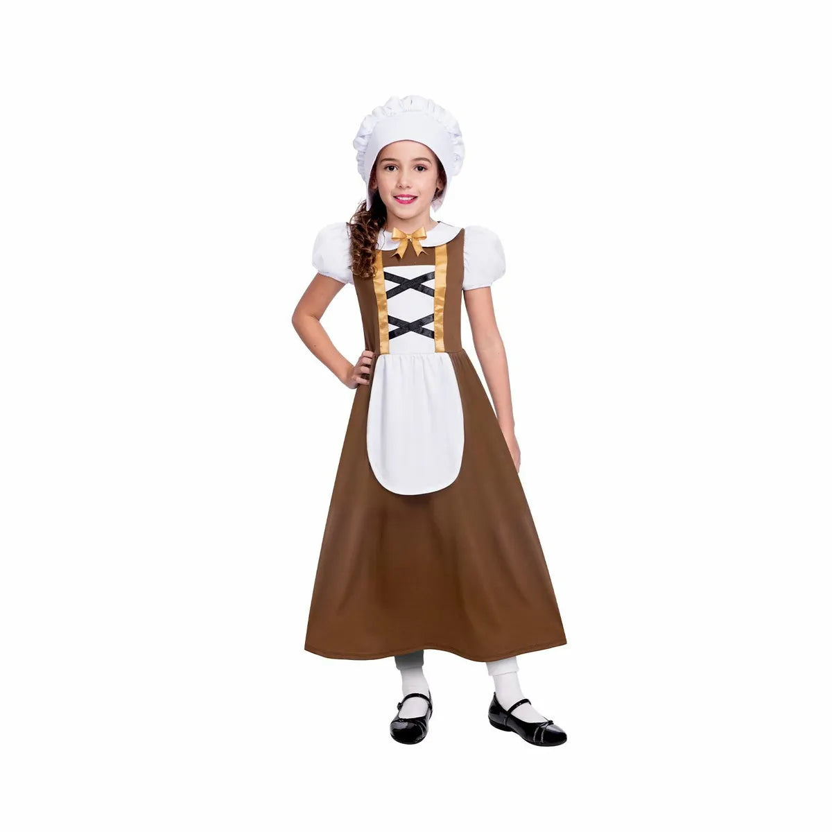 Tudor Girl Brown Child Costume