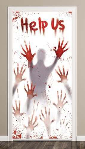 Blooded Help Us Door Cover Decoration