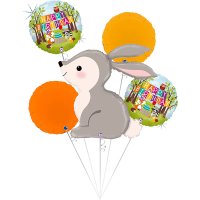 Woodland Rabbit Foil Balloon Bouquet