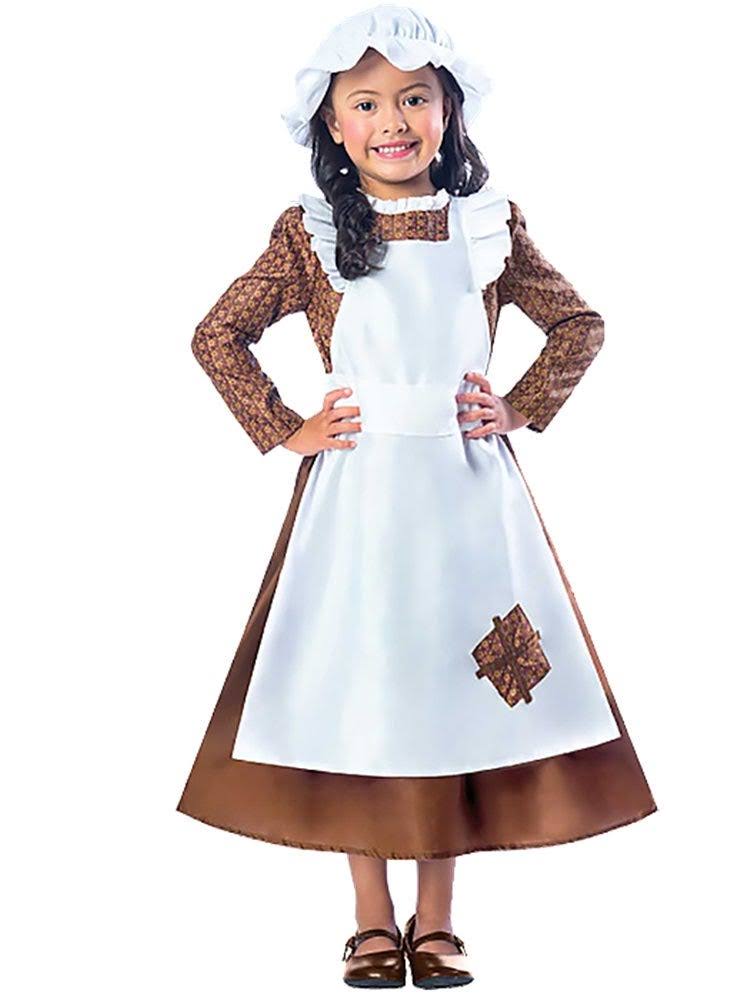Victorian Girl Brown Child Costume
