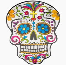 Day of the Dead Lenticular Skull Cutout Decoration