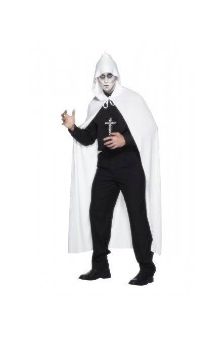 Adult Hooded Cape White