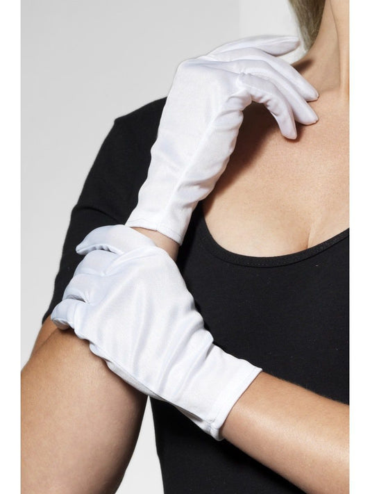 Short White Gloves