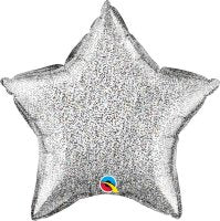 Plain Star Glitter 20" Balloon