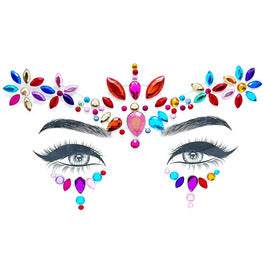 Face Jewel Gems Rainbow Butterfly