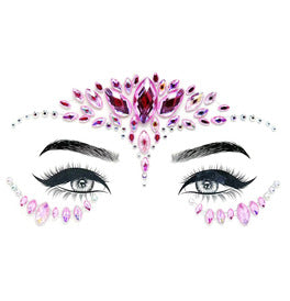 Face Jewel Gems Pink Princess