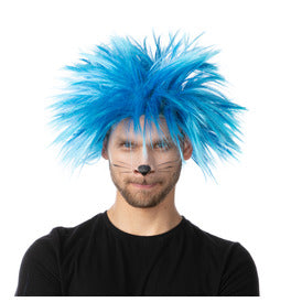 Blue Twin Wig