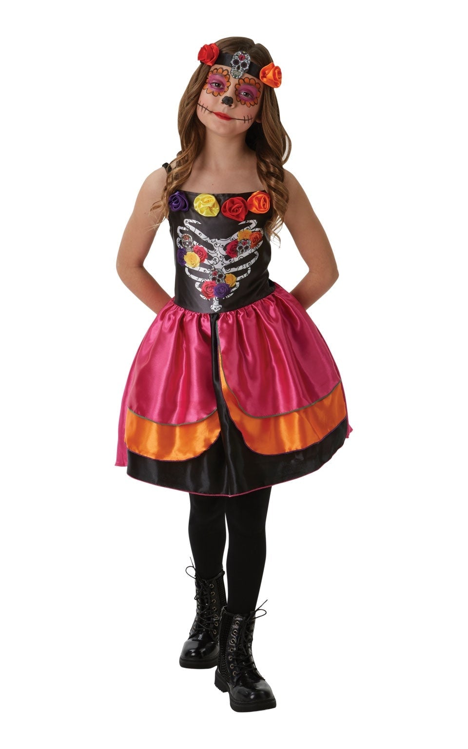 Day of the Dead Girl Child Costume
