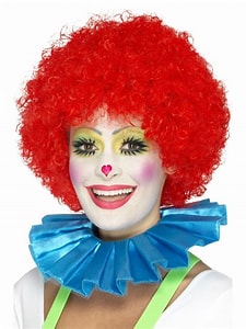 Clown Neck Ruffle Blue