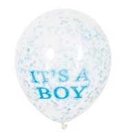 It's a Boy Confetti 11" Latex Balloons 6 Pack