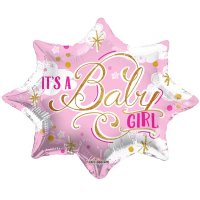 It's a Girl/ Boy Star Jr Shape 18" Foil Balloon