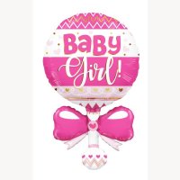 Baby Girl/ Boy Rattle Supershape Foil Balloon